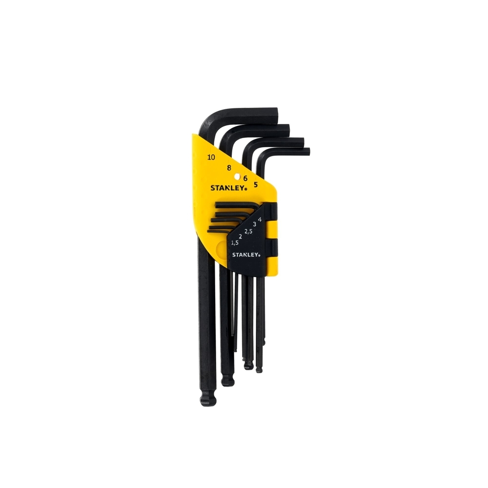 Clé mâle longue à tête sphérique - étui de 9 pièces - STHT0-13012 - STANLEY