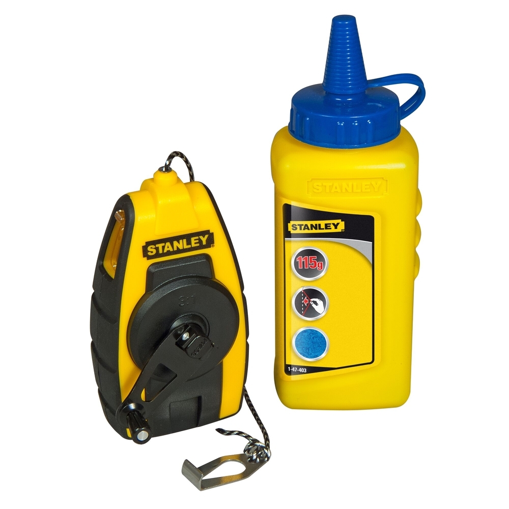 Kit cordeau traceur 9 m compact + poudre - STHT0-47244 - STANLEY