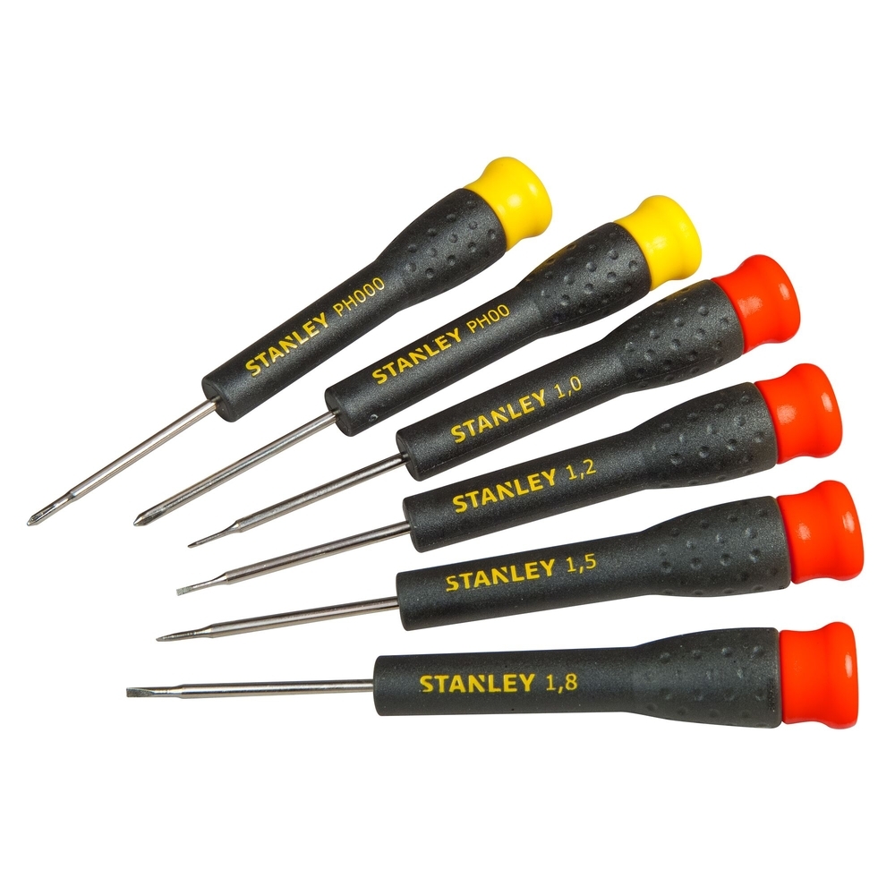 Micro-tournevis fente + Phillips - jeu de 6 pièces - STHT0-62631 - STANLEY