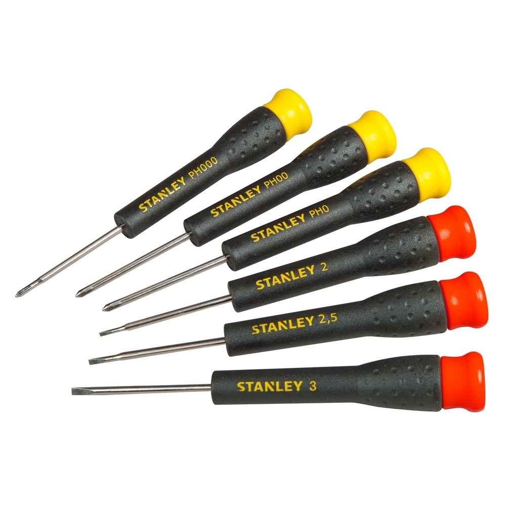 Micro-tournevis fente + Phillips - jeu de 6 pièces - STHT0-62632 - STANLEY