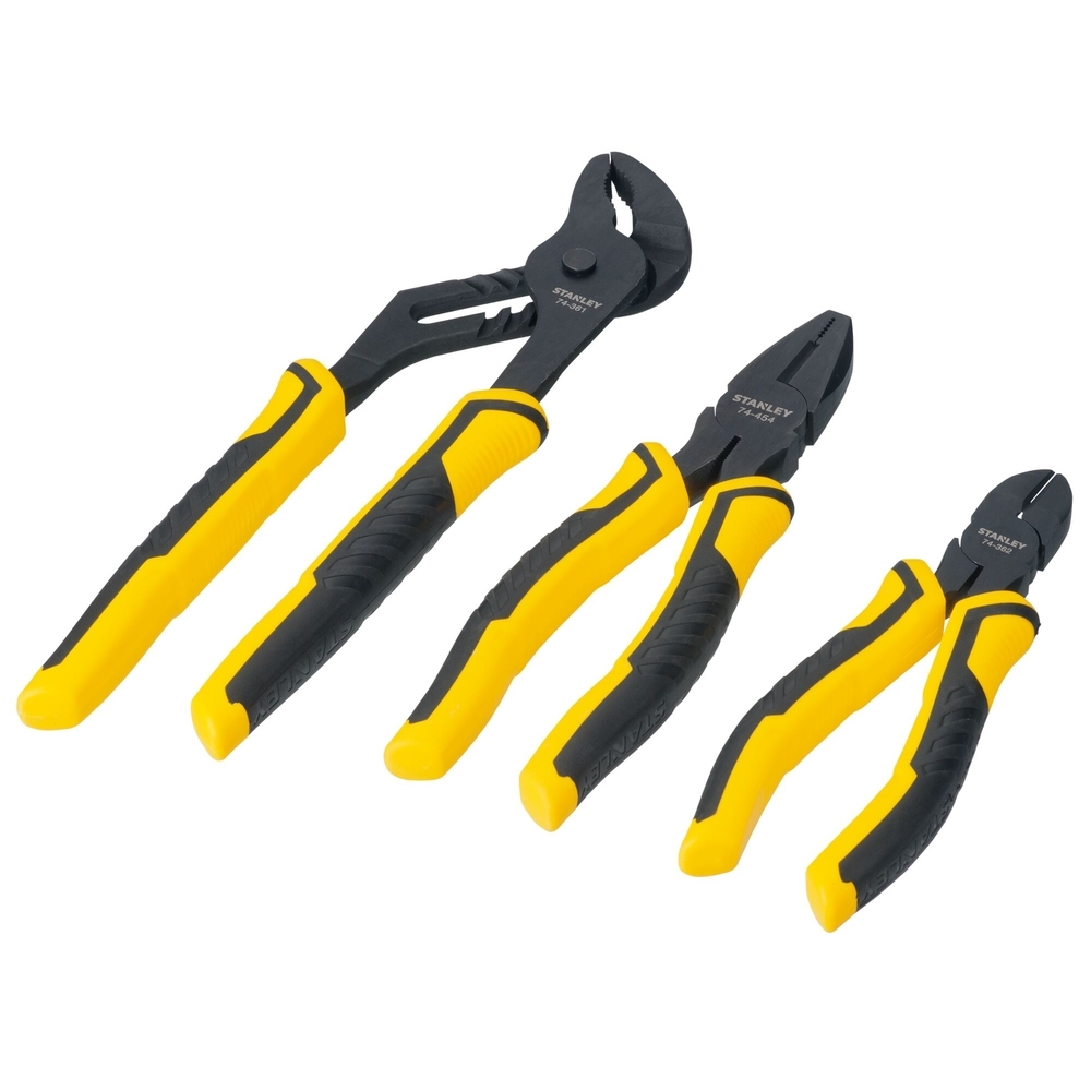 Lot de 3 pinces - multiprise - universelle - coupante - STHT0-74471 - STANLEY