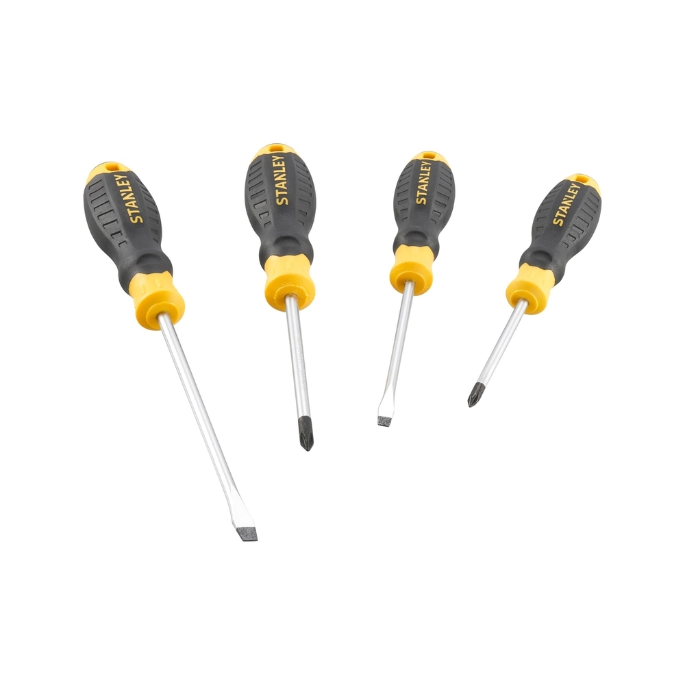 Tournevis Cushion Grip Phillips + mécanicien - jeu de 4 pièces - STHT16169-0 - STANLEY
