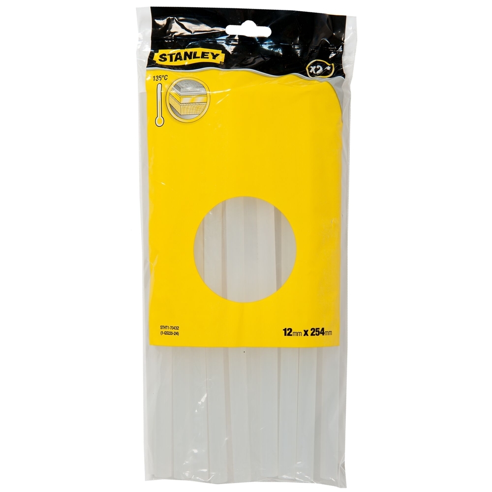 Bâton de colle multi-usages diamètre 11,5 mm, longueur 250 mm - lot de 24 pièces - STHT1-70432 - STANLEY
