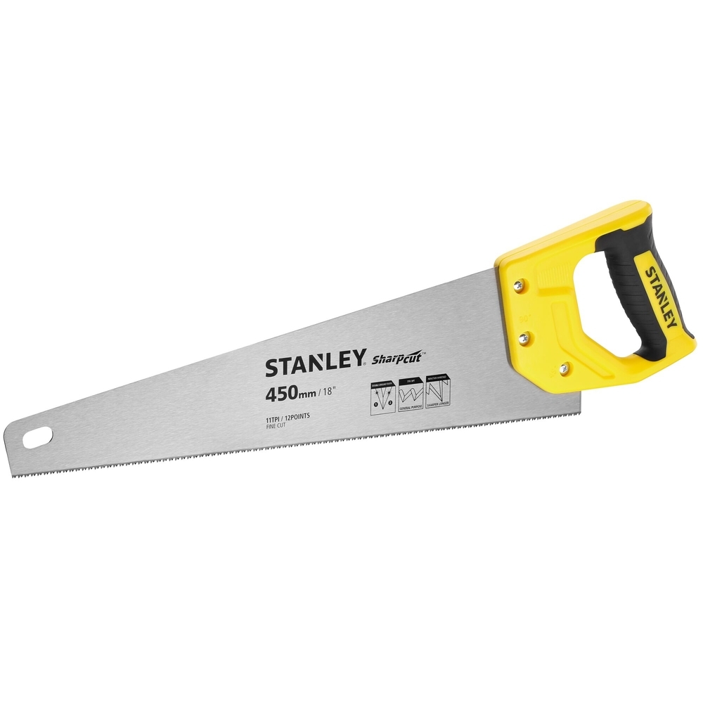 Scie égoïne Sharpcut coupe fine 450 mm - STHT20370-1 - STANLEY