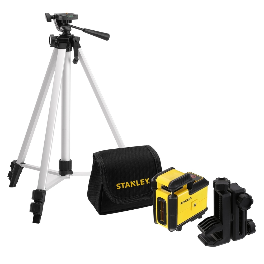 Kit niveau laser 360° CROSS360 rouge + trépied - STHT77640-1 - STANLEY
