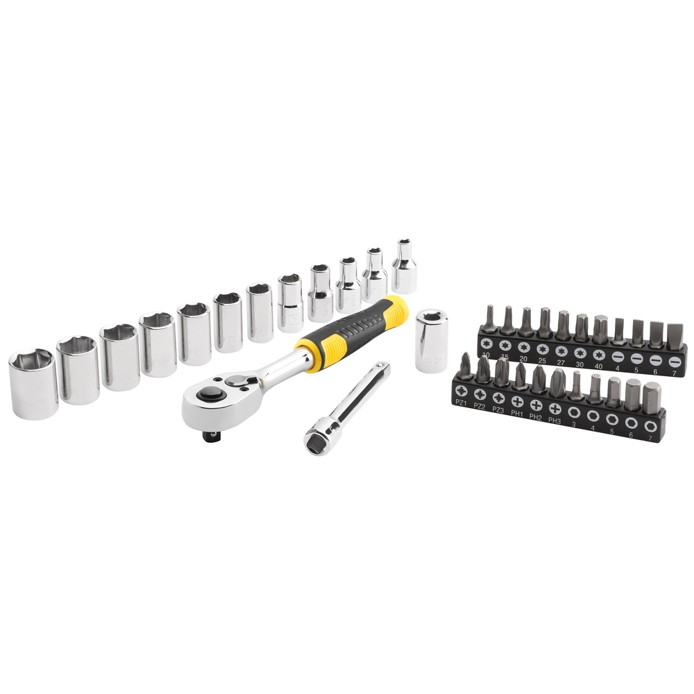 Coffret de douilles compact 1/4’’ - jeu de 37 pièces - STMT82672-0 - STANLEY