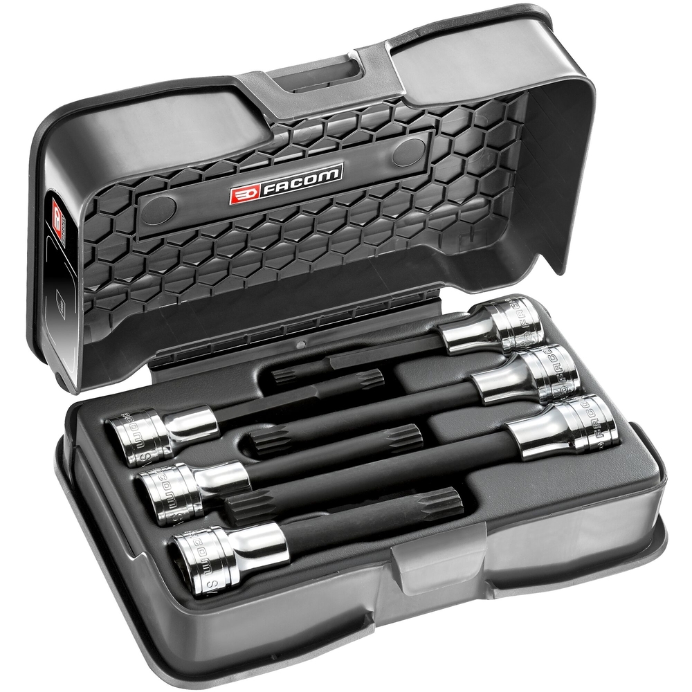 Coffret de 6 douilles tournevis longues et extra-longues XZN 1/2