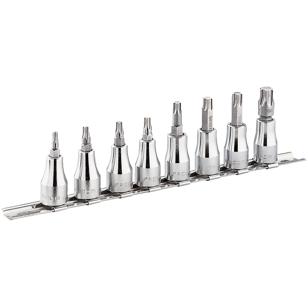 Jeu de 8 douilles tournevis TX en rack - FACOM - SX.41