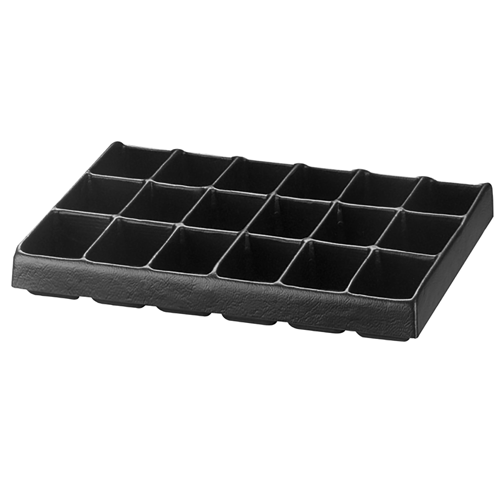 Plateau plastique rangement petites pièces 18 alvéoles - tiroirs H 75 mm - FACOM - U50030038Q