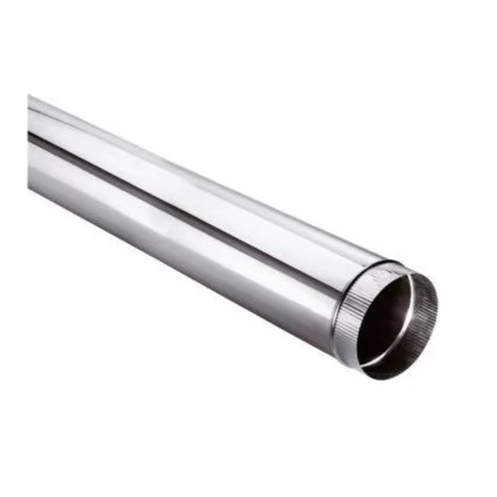 Tuyau Droit 1 M D 125 MM Simple Paroi Aluminé - SOVELOR - AC1