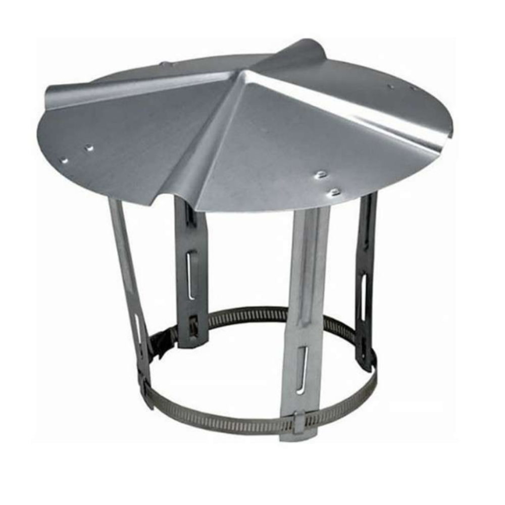 Chapeau de Couverture Diam 125 MM Simple Paroi Aluminium - SOVELOR - AC122