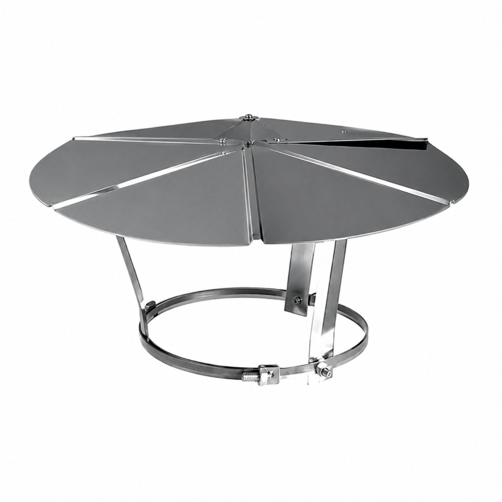 Chapeau simple paroi aluminium diam 153mm pour chauffage EC-AC123 SOVELOR - AC 123