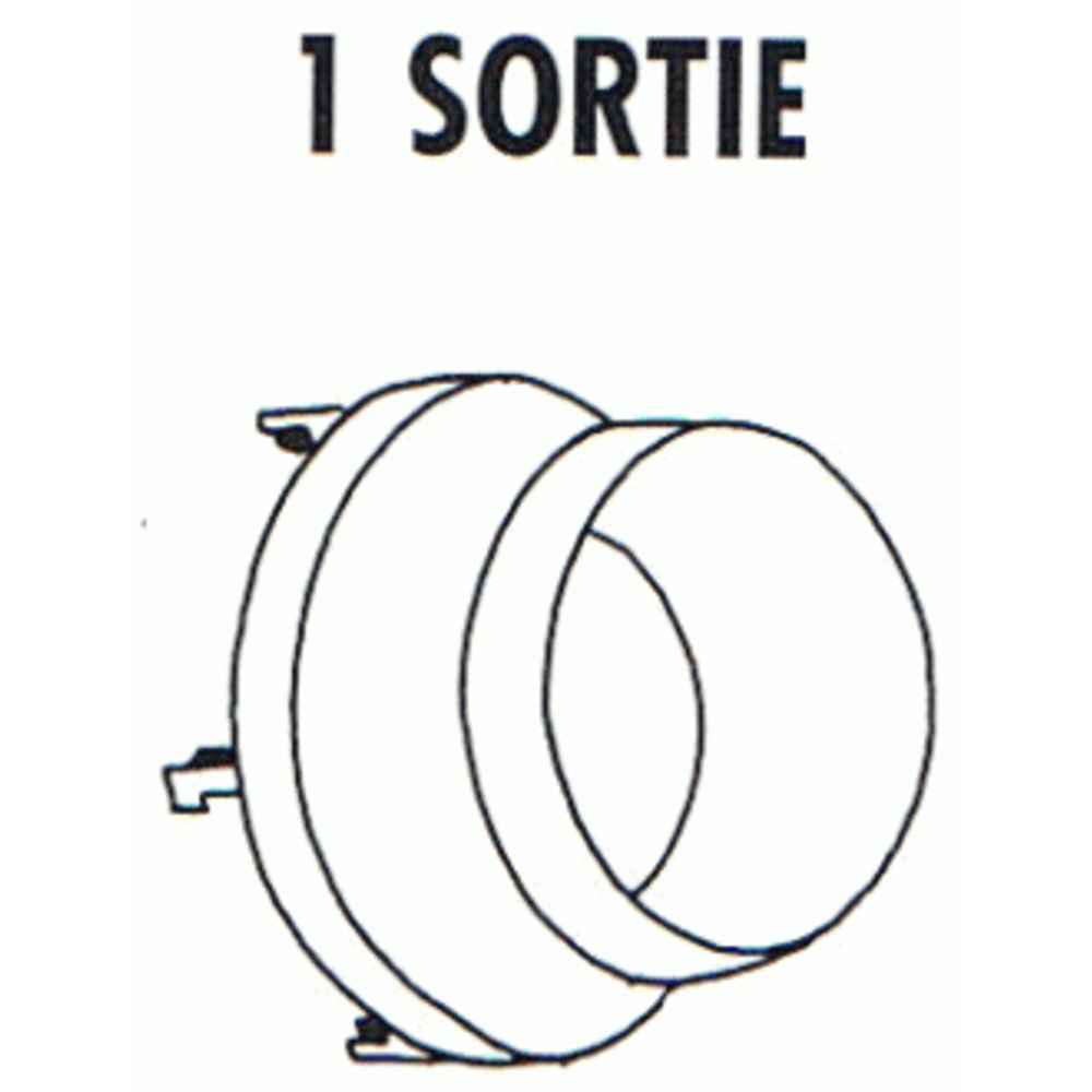 SOVELOR-TETE DE SOUFFLAGE 1 SORTIE POUR CHAUFFAGE EC , ECS , ET AERO Diam. 300 mm-ACC191