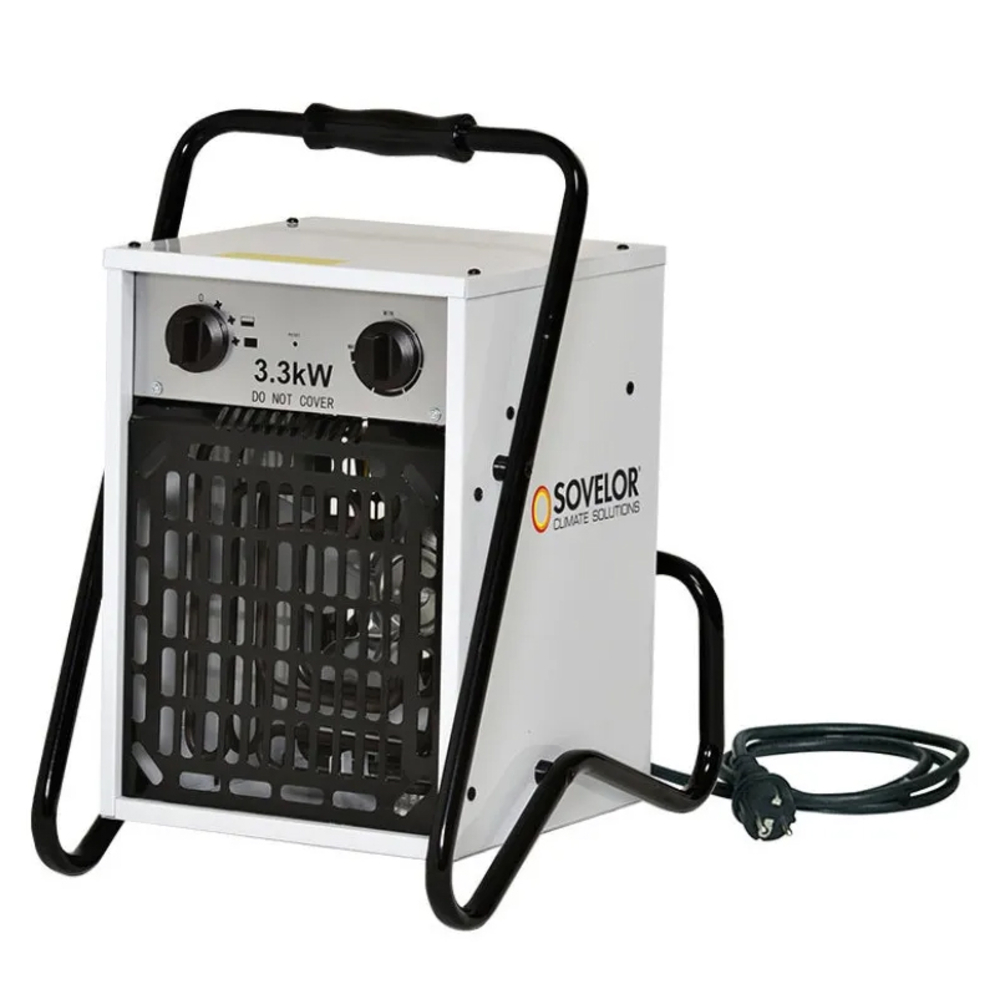 CHAUFFAGE PORTABLE ÉLECTRIQUE 230V - SOVELOR AIR PULSÉ 3.3KW - B33
