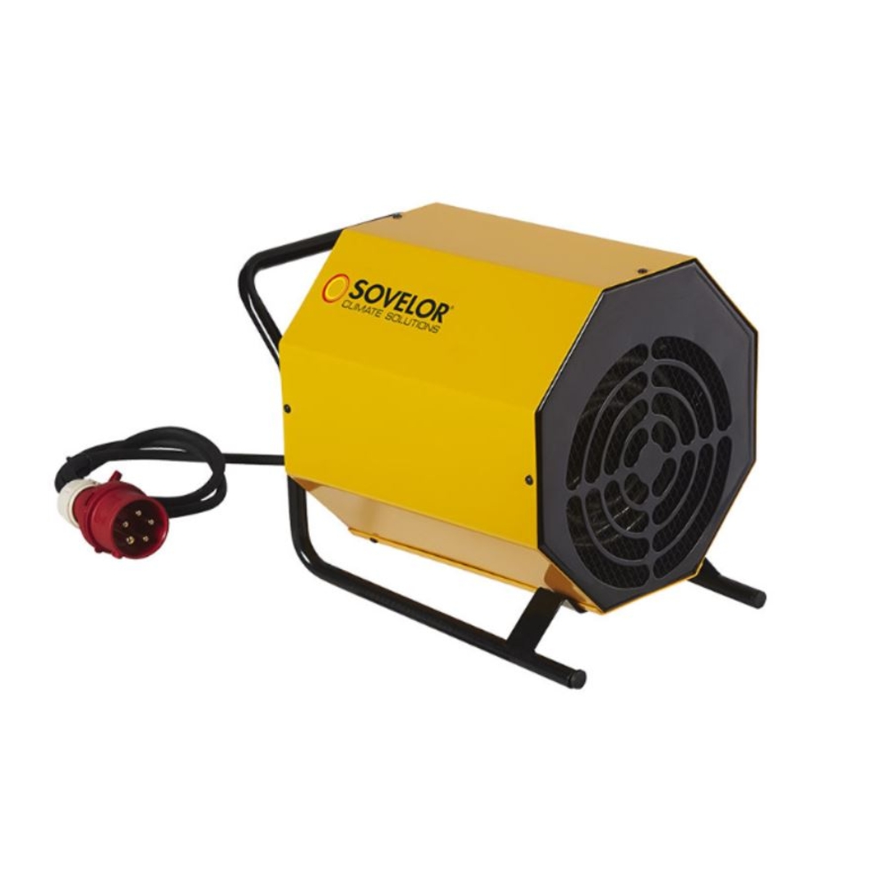 Chauffage électrique 5kW triphasé air pulsé SOVELOR mobile C5