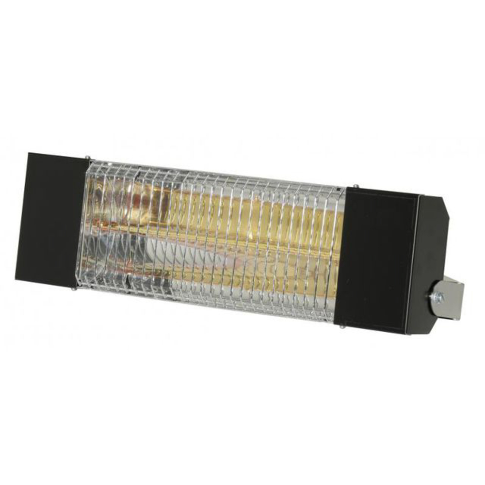 Chauffage radiant infrarouge SOVELOR électrique IPX5 halogènes à quartz. Epoxy noir - IRC1500CN