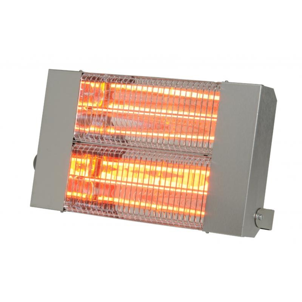 Chauffage radiant infrarouge SOVELOR électrique IPX5 halogènes à quartz. Inox - IRC3000CI