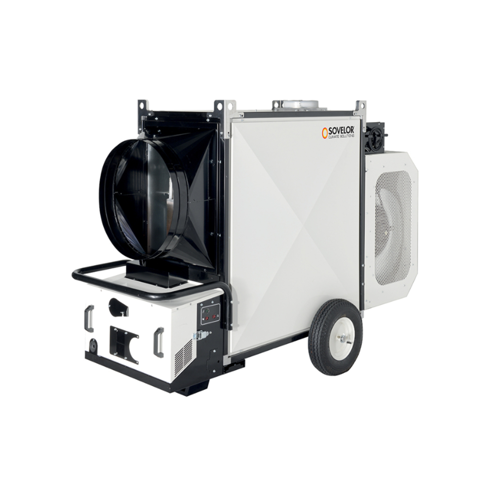 Chauffage à air pulsé fixe 144 kW avec brûleurs fuel ou gaz SOVELOR TITAN155