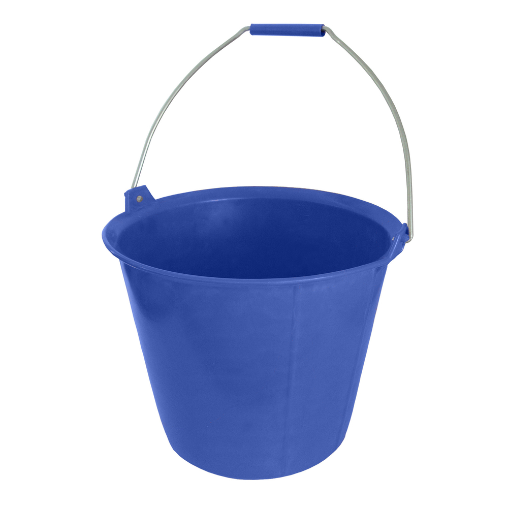 Seau PRO BLEU renforcé à ergots 13 litres anse Diam. 6.3 mm TALIAPLAST - 310134