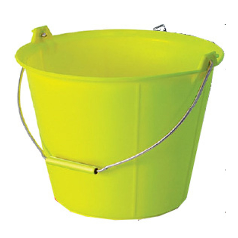 Seau PRO JAUNE FLUO TALIAPLAST 13 litres anse Ø6.3mm - 310137
