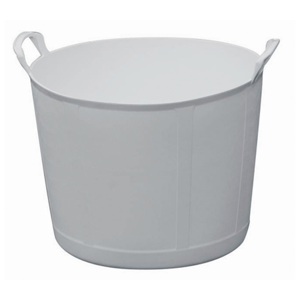 AUGE PLASTIQUE CAPAZO 42 LITRES BLANCHE RENFORCEE TALIAPLAST - 310211 