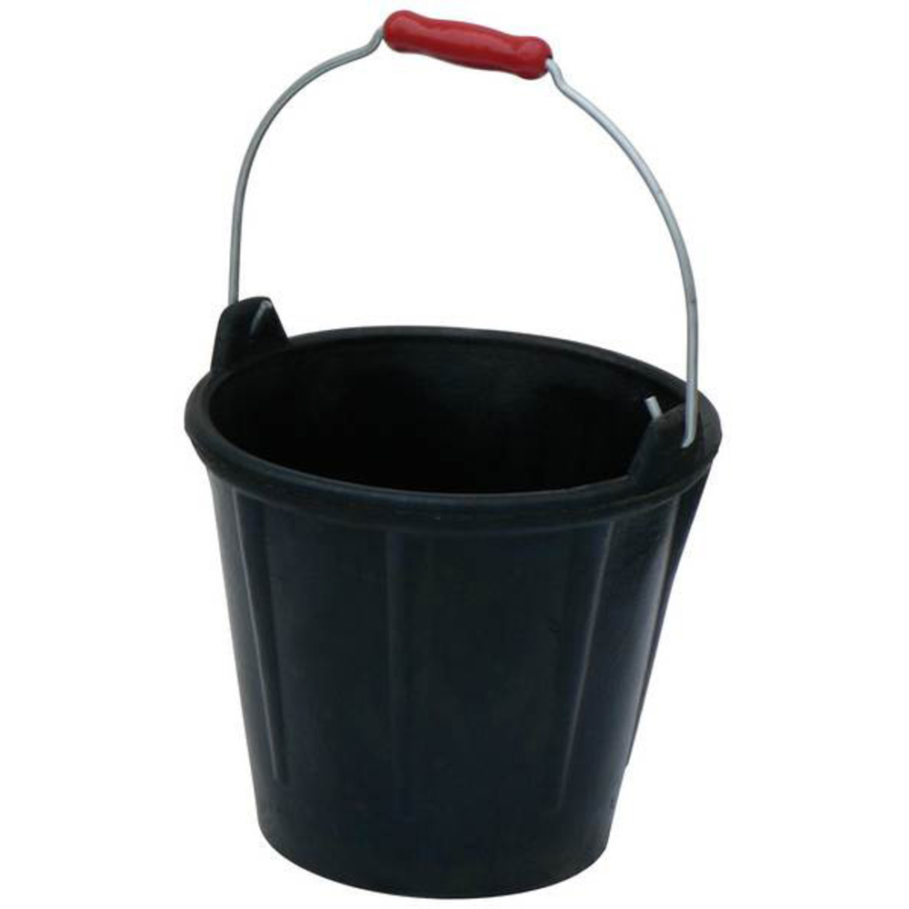 SEAU CAOUTCHOUC ARME 12 LITRES ALLEGE POIGNEE PRO TALIAPLAST - 320168