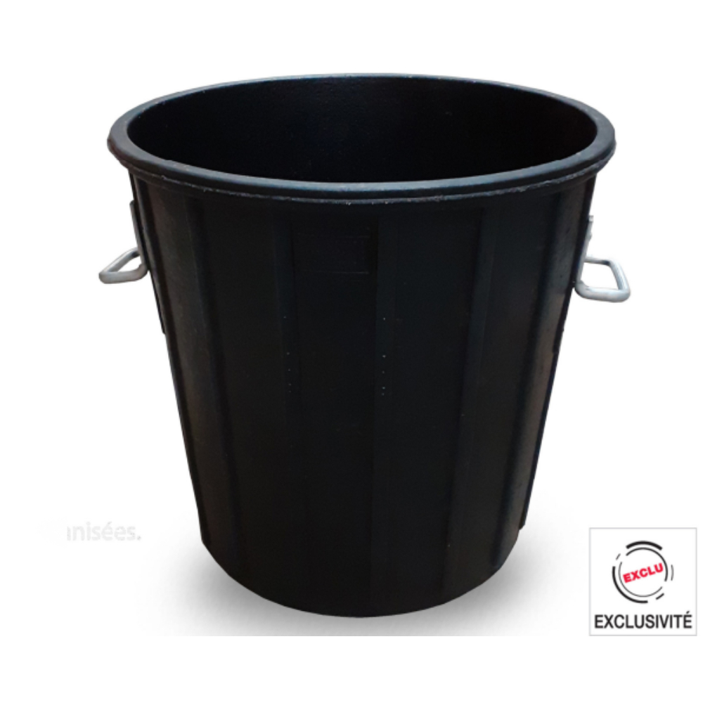 POUBELLE DE CHANTIER 75 LITRES ALLEGEE CAOUTCHOUC TALIAPLAST - 330203