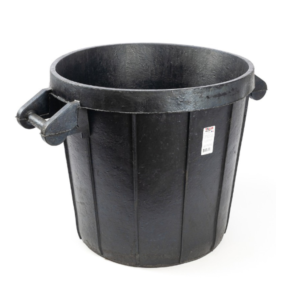 Poubelle de chantier caoutchouc d'une capacité 75 litres TALIAPLAST - 330209