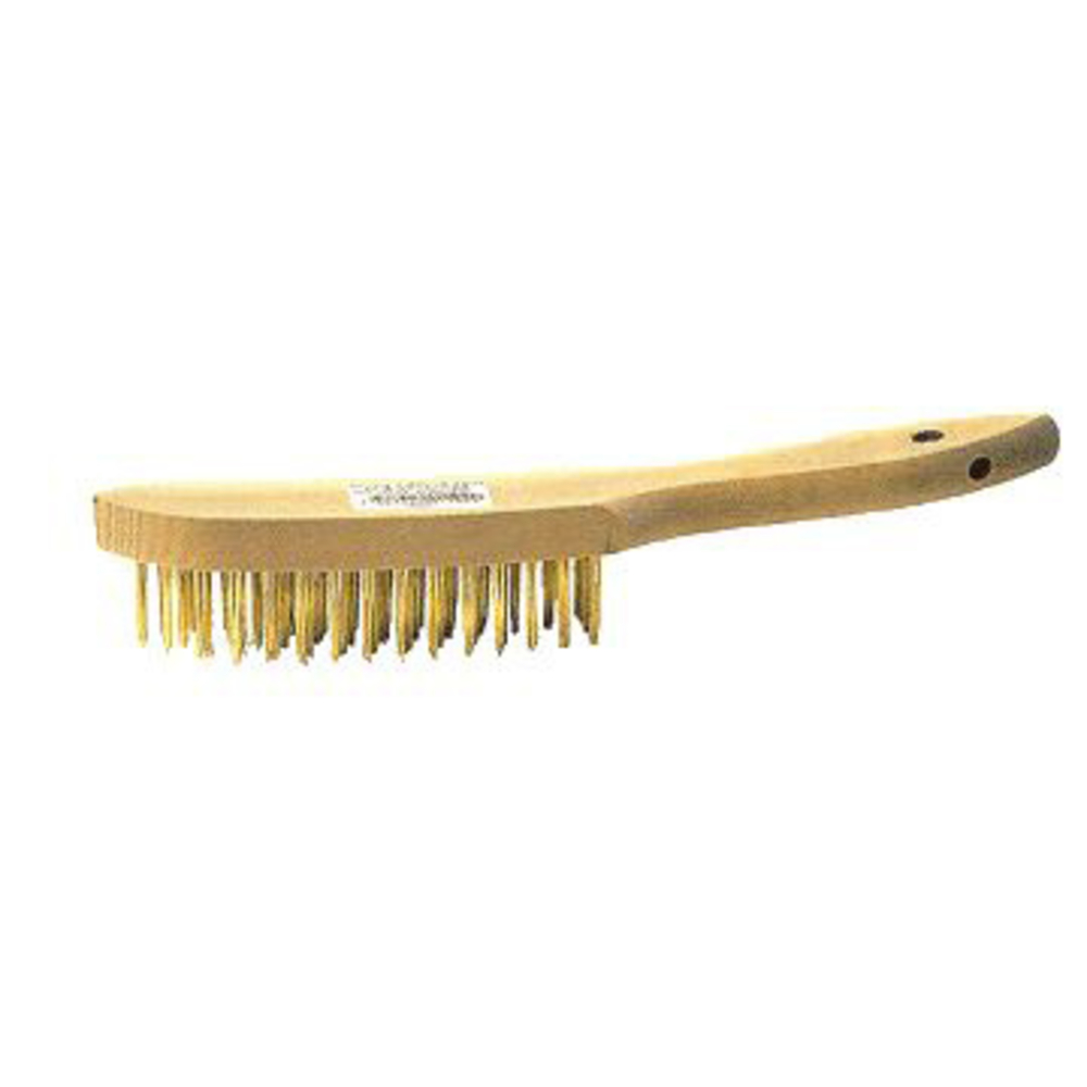 BROSSE TALIAPLAST METALLIQUE A MANCHE 4 RANGS ACIER LAITONNE -361102