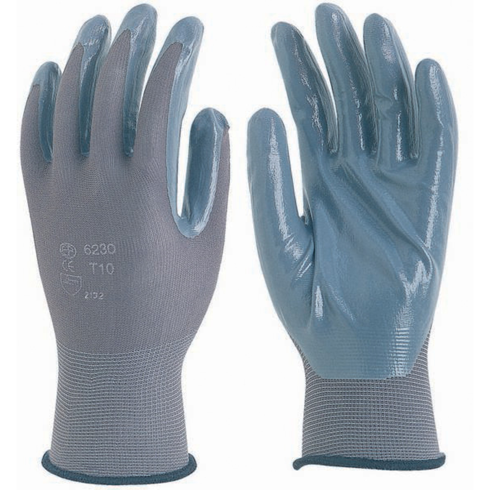 PAIRE DE GANTS POLYAMIDE ENDUITS NITRILE (T 9) TALIAPLAST - 371148