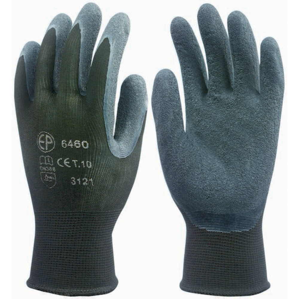 GANTS NYLON ENDUITS LATEX (TAILLE 9) TALIAPLAST - 371170