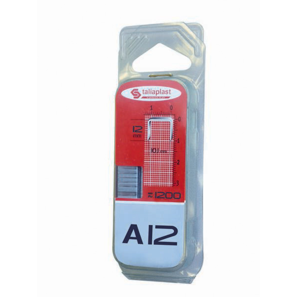 AGRAFES TYPE A 12MM (BLISTER DE 1200 PIECES) TALIAPLAST - 381228