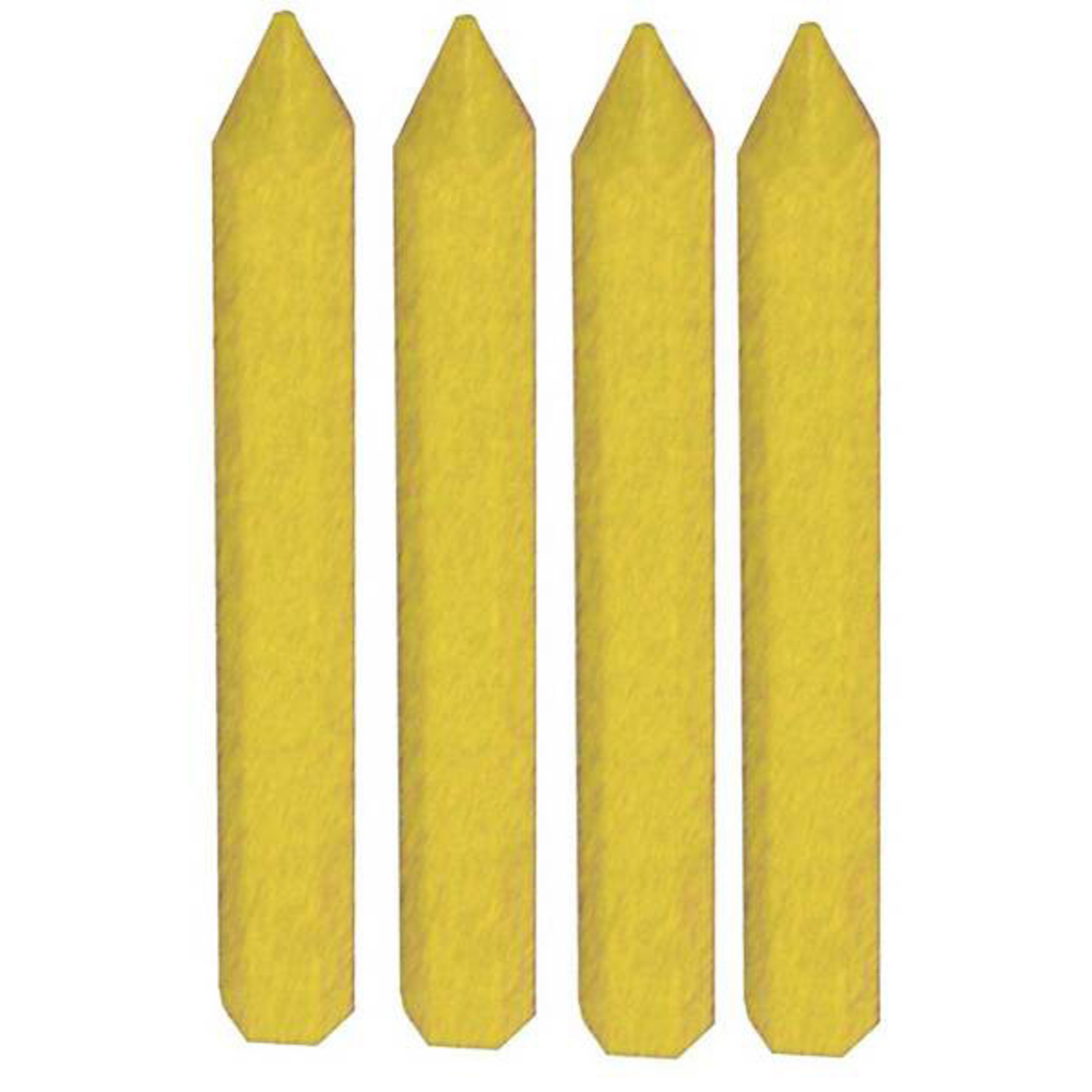 CRAIES JAUNES HEXAGONALES L.120MM LOT DE 4 TALIAPLAST - 400967