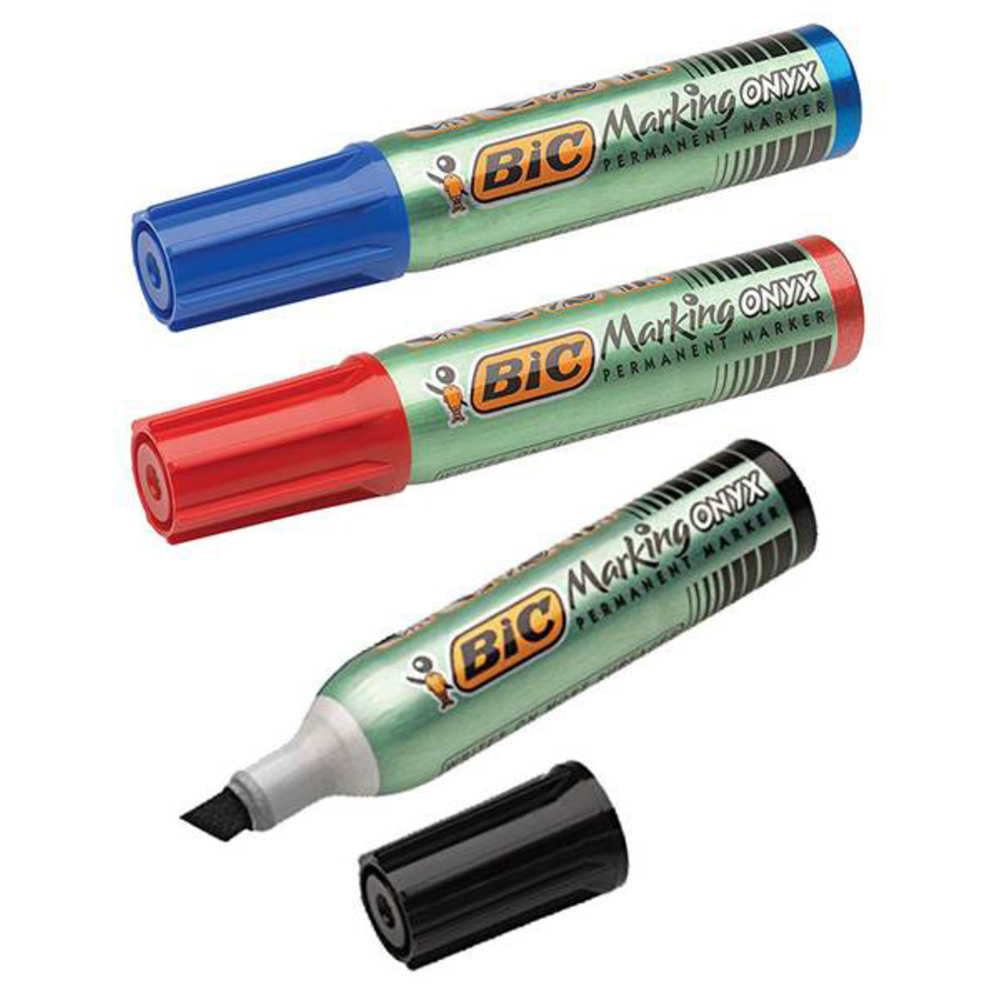 LOT DE 3 MARQUEURS (ROUGE/BLEU/NOIR) PETIT MODELE TALIAPLAST - 401060