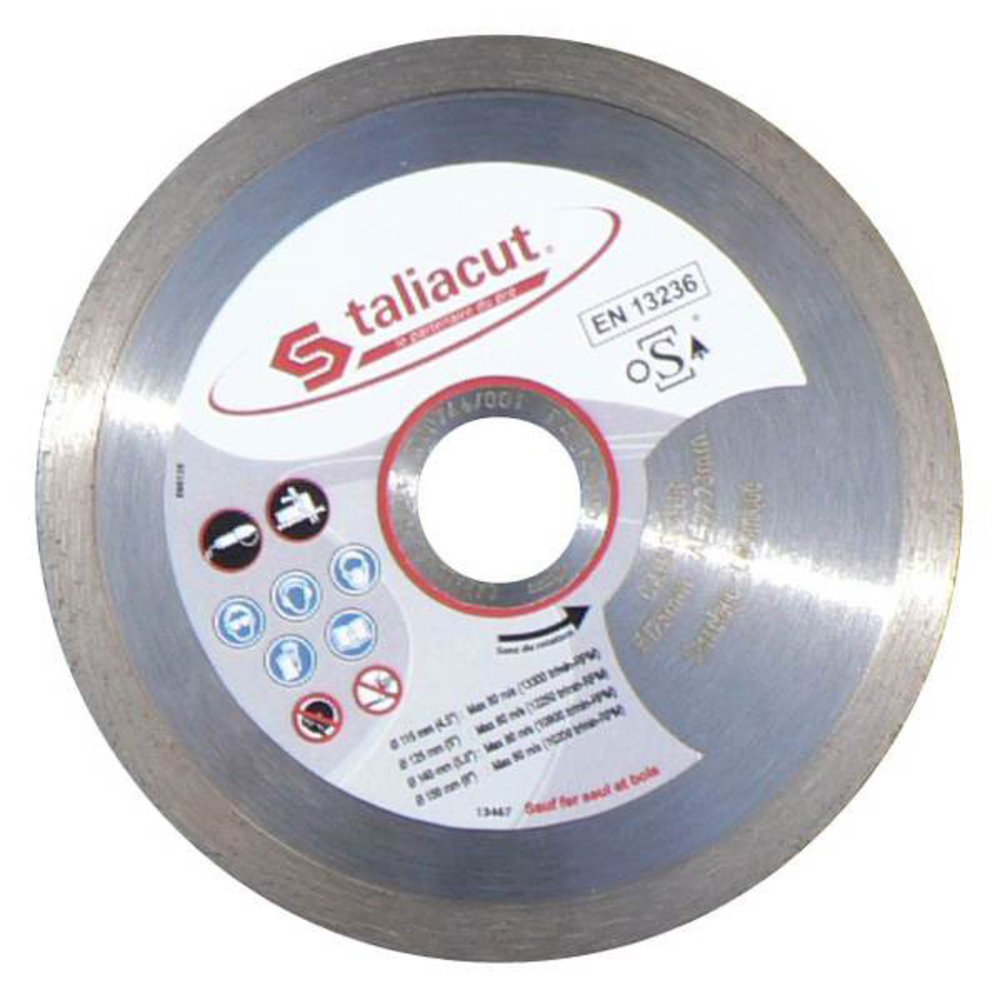 DISQUE LASER DIAMANT 115MM JANTE CONTINUE 6MM TALIAPLAST - 401247