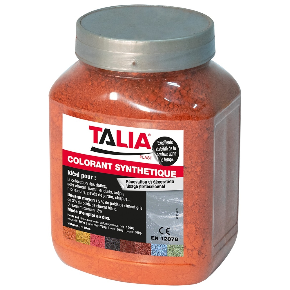 Colorant synthétique ciment ocre 600g TALIAPLAST - 401701