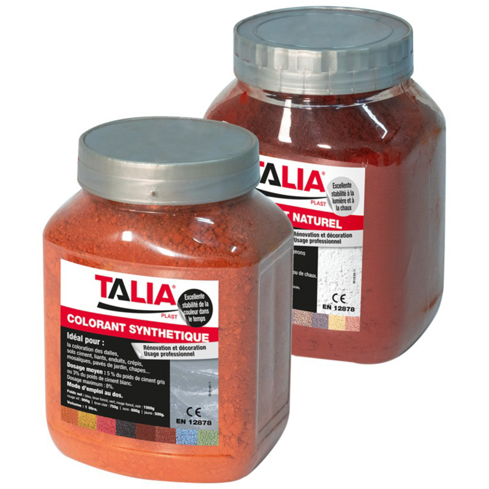 COLORANT SYNTHETIQUE CIMENT NOIR 1KG TALIAPLAST - 401705