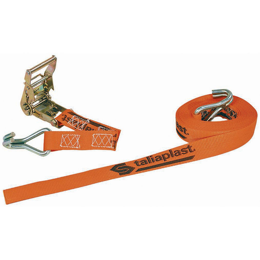 SANGLE D'ARRIMAGE A CLIQUET ORANGE 6MX35MM TALIAPLAST - 402200