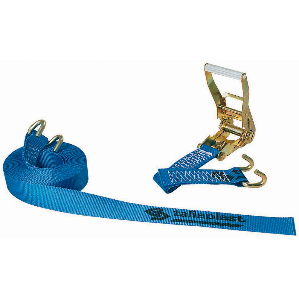 SANGLE D'ARRIMAGE A CLIQUET BLEUE 9MX50MM TALIAPLAST - 402201