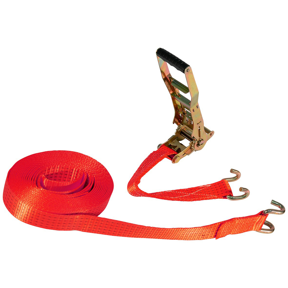 SANGLE D'ARRIMAGE A CLIQUET INVERSE ROUGE 9MX50MM TALIAPLAST - 402207