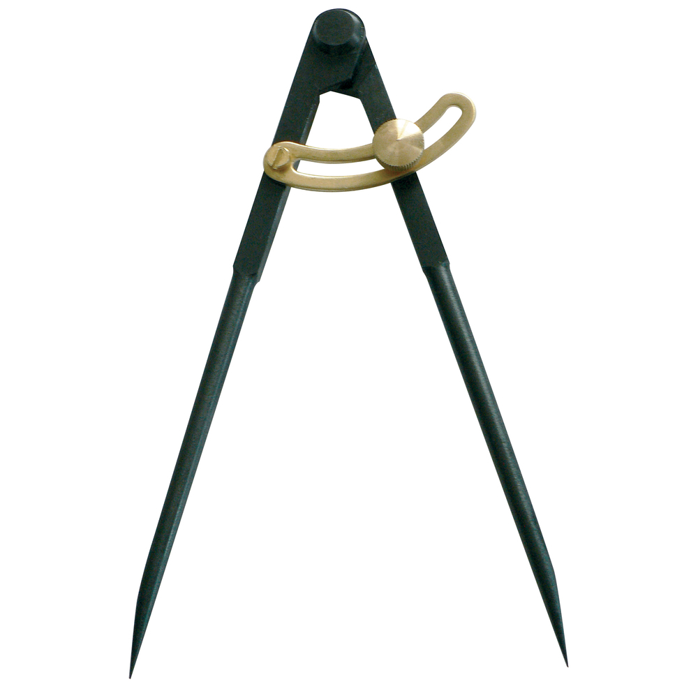 Compas à charnière à pointes 1/4 cercle 160mm (bruni) - TALIAPLAST - 402540