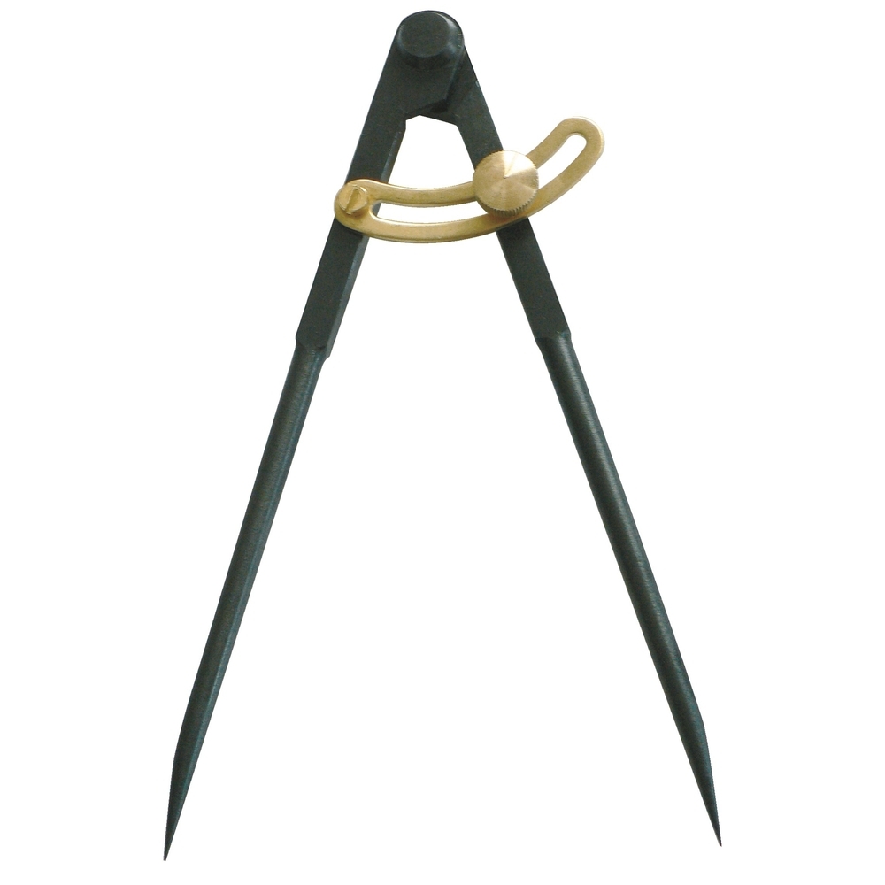 Compas à charnière à pointes 1/4 cercle 190mm (bruni) - TALIAPLAST - 402541