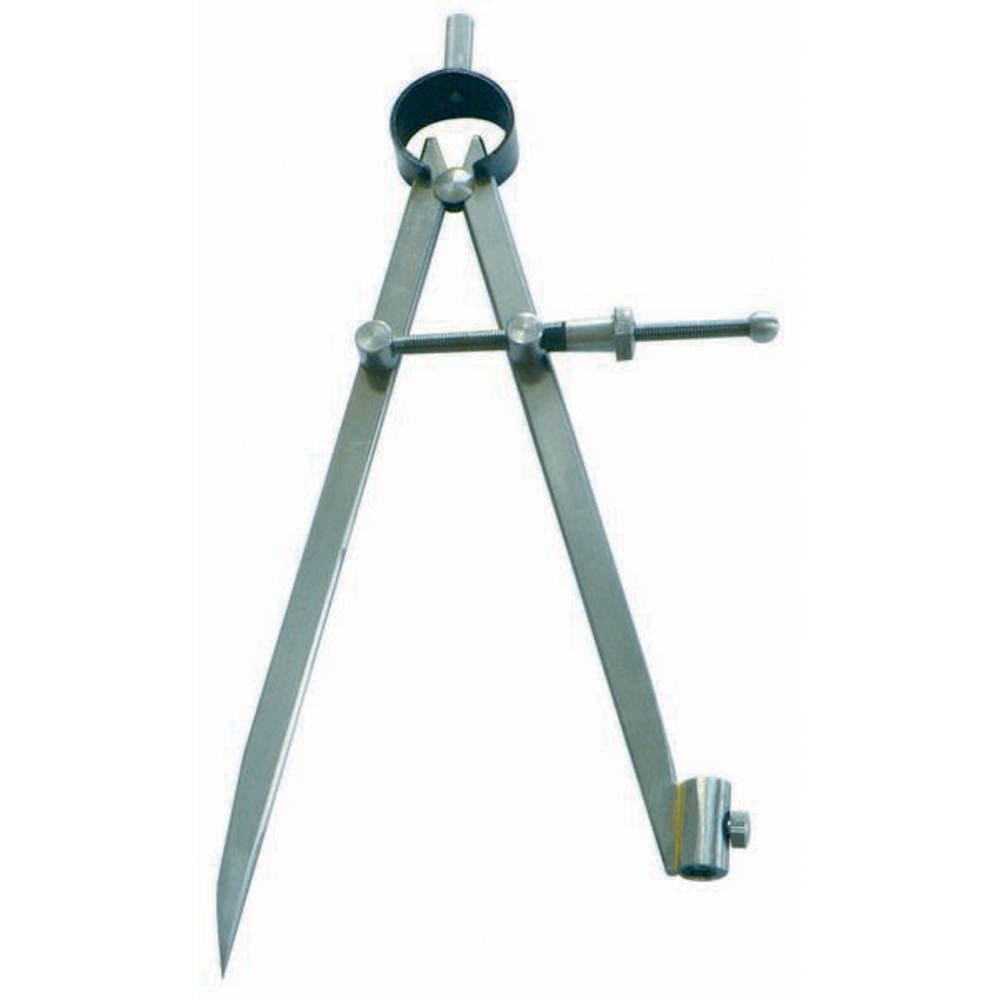 COMPAS A RESSORT PORTE-CRAYON 250MM ACIER POLI TALIAPLAST - 402807