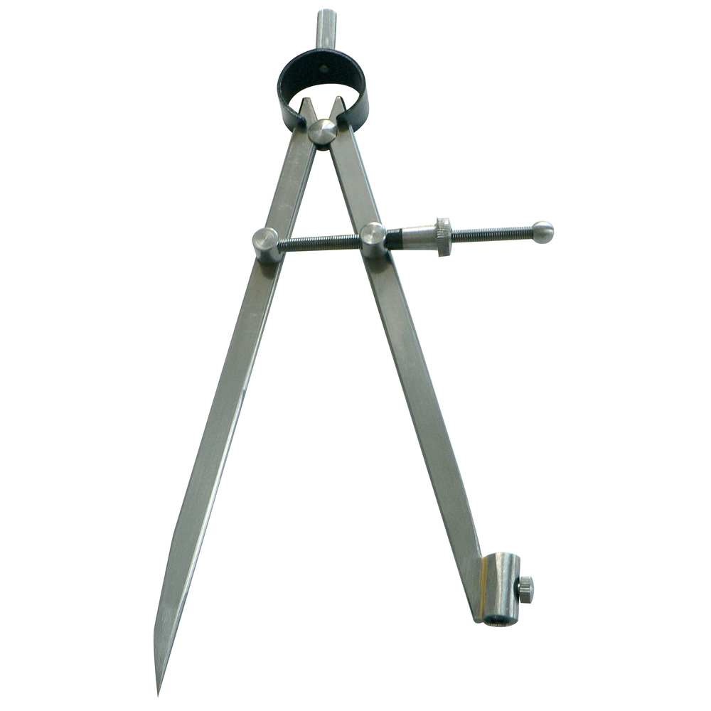 Compas à ressort porte-crayon 300mm acier poli - TALIAPLAST - 402808