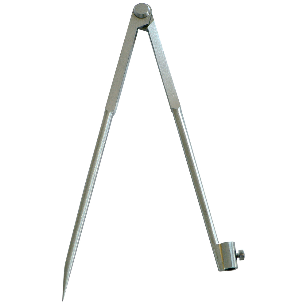 Compas à charnière porte-crayon 220mm acier poli - TALIAPLAST - 402822
