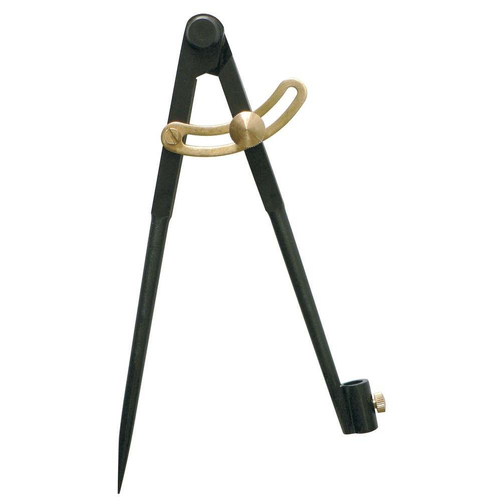 Compas à charnière porte-crayon 1/4 cercle 250mm bruni - TALIAPLAST - 402843