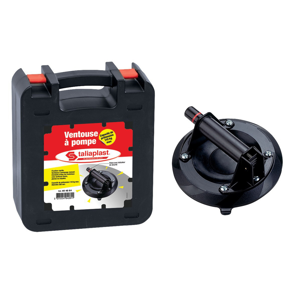 Ventouse de prehension a pompe (jusqu'à 110kg) TALIAPLAST - 404281