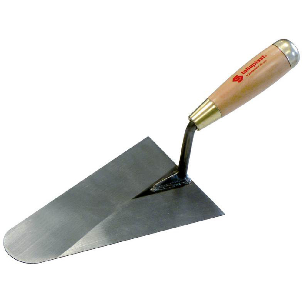TRUELLE LISSEUSE BOUT ROND SOUDEE 24CM MANCHE BOIS TALIAPLAST - 430804