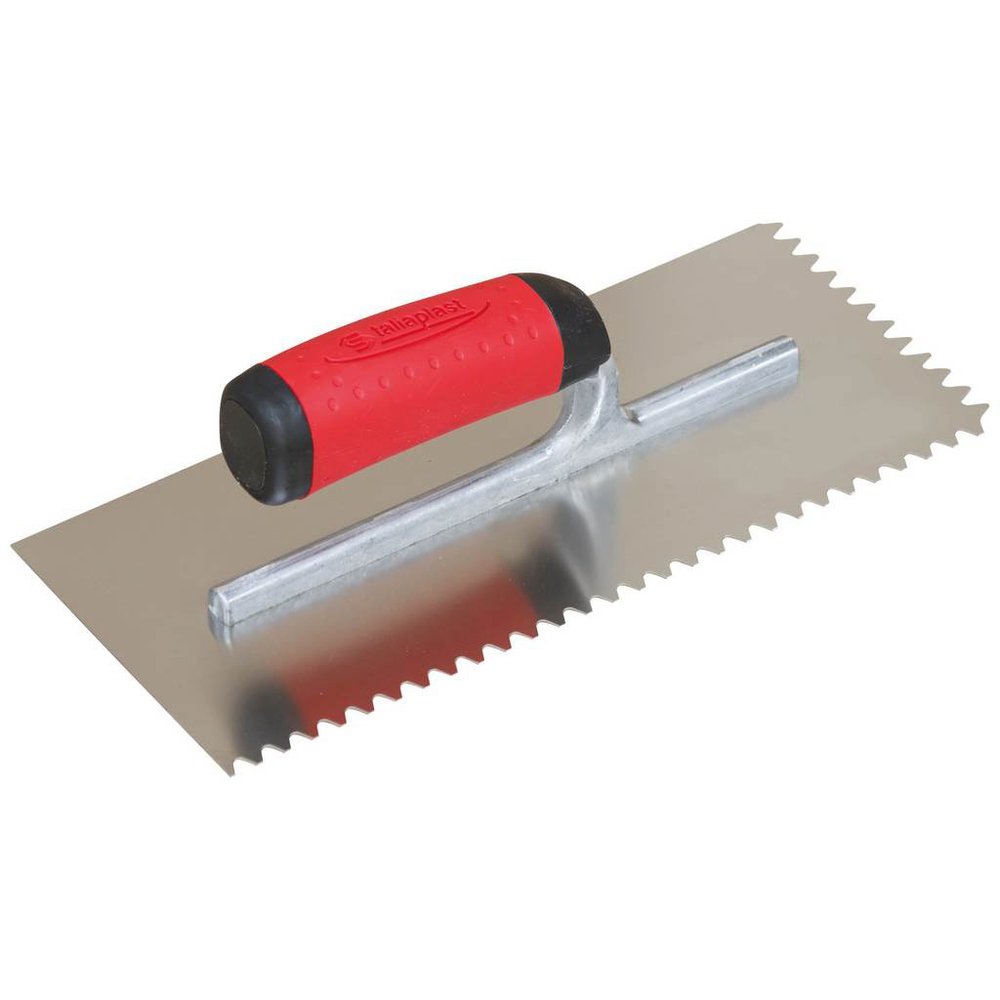 PLATOIR A COLLE INOX 28X12 MONTURE ALU DENTS ISOCELES TALIAPLAST - 440104