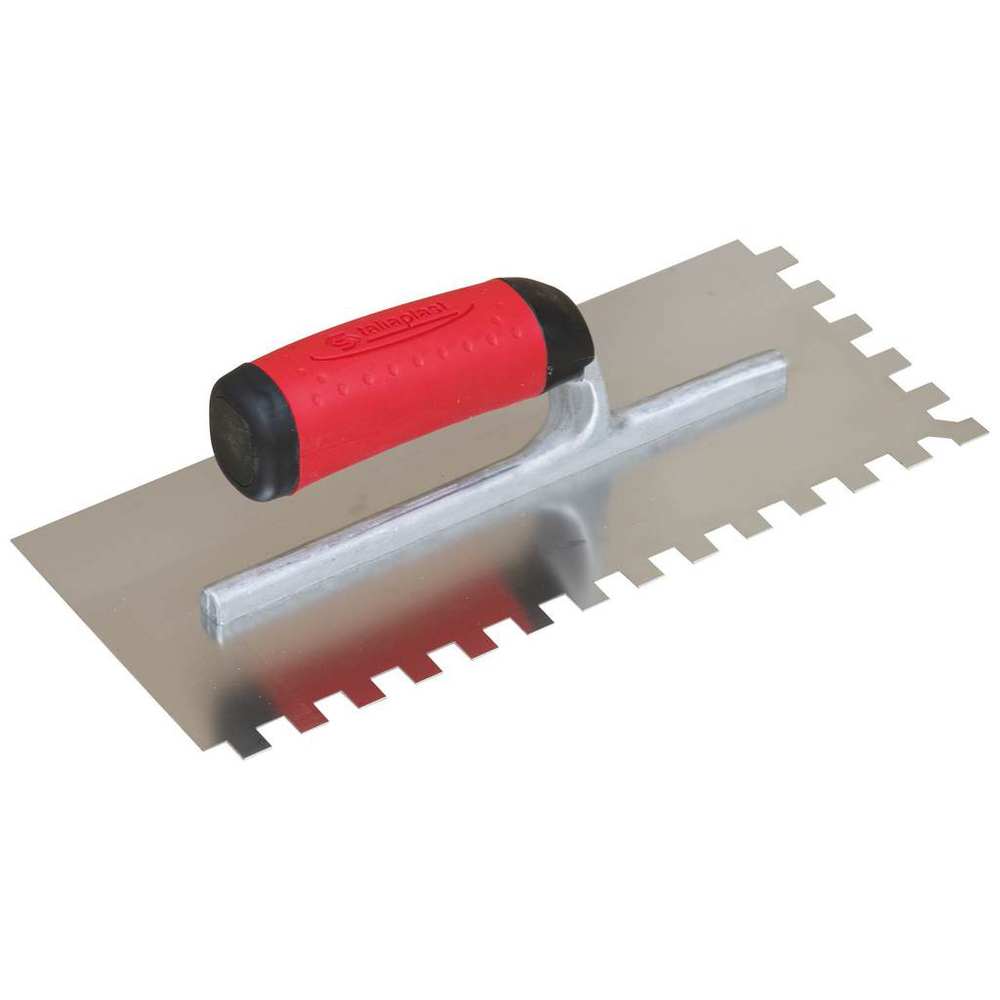 PLATOIR A COLLE INOX 28X12 MONTURE ALU DENTS 10X10MM TALIAPLAST - 440110